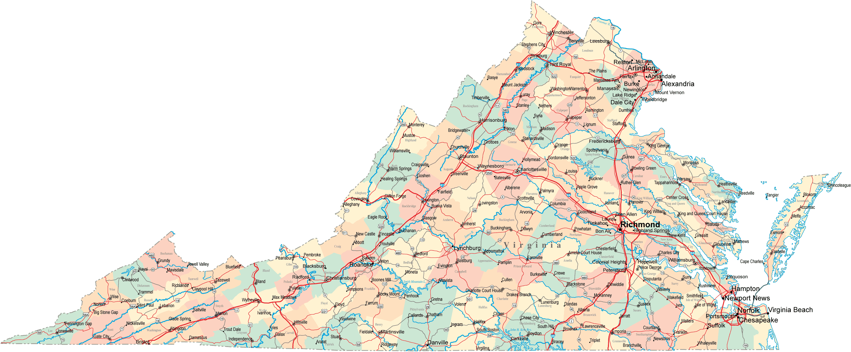 Virginia Map