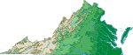 virginia topographical map